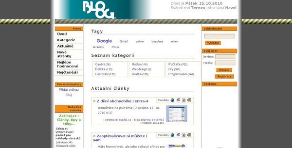 Blogportál Bloog.cz verze 1.0alfa
